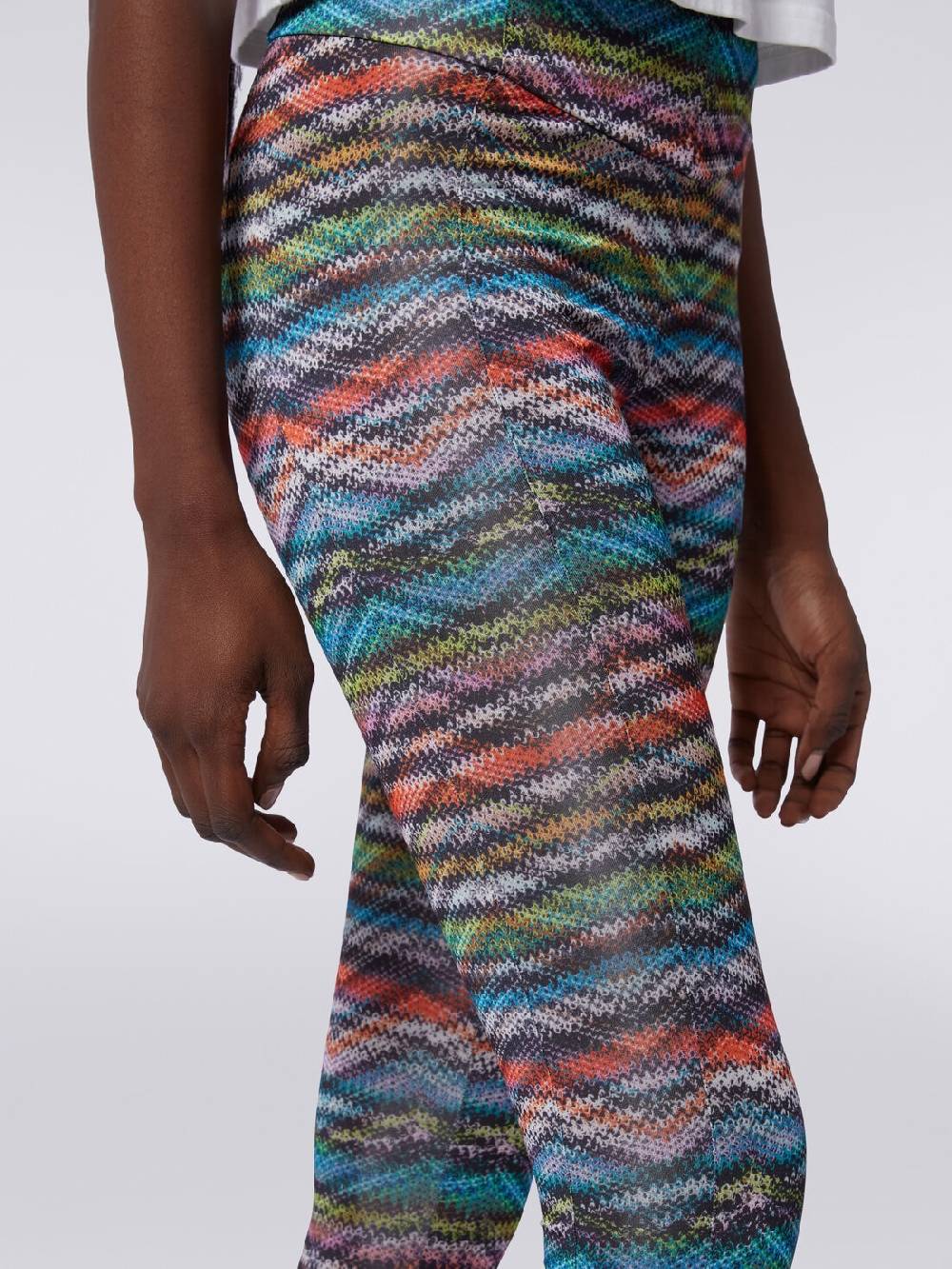 M Missoni Leggings in tessuto stretch stampa zig zag Presa