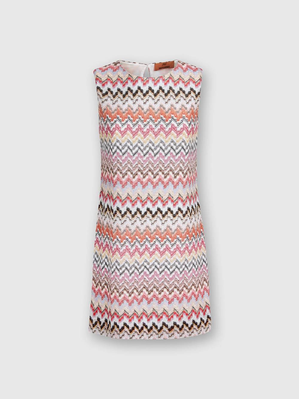 M Missoni Mini-abito in misto viscosa lamé zig zag Sconto