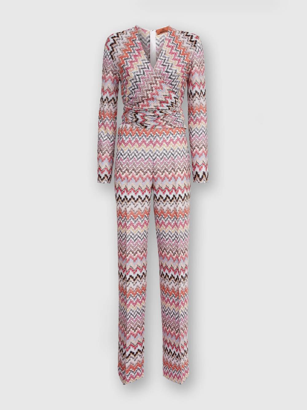 M Missoni Tuta lunga in viscosa lamé zig zag Offerta