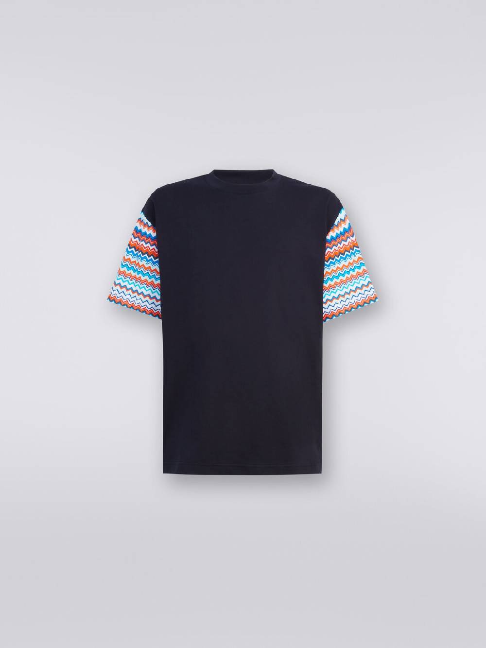 M Missoni T-shirt oversize in cotone con inserti zig zag I Più Venduti