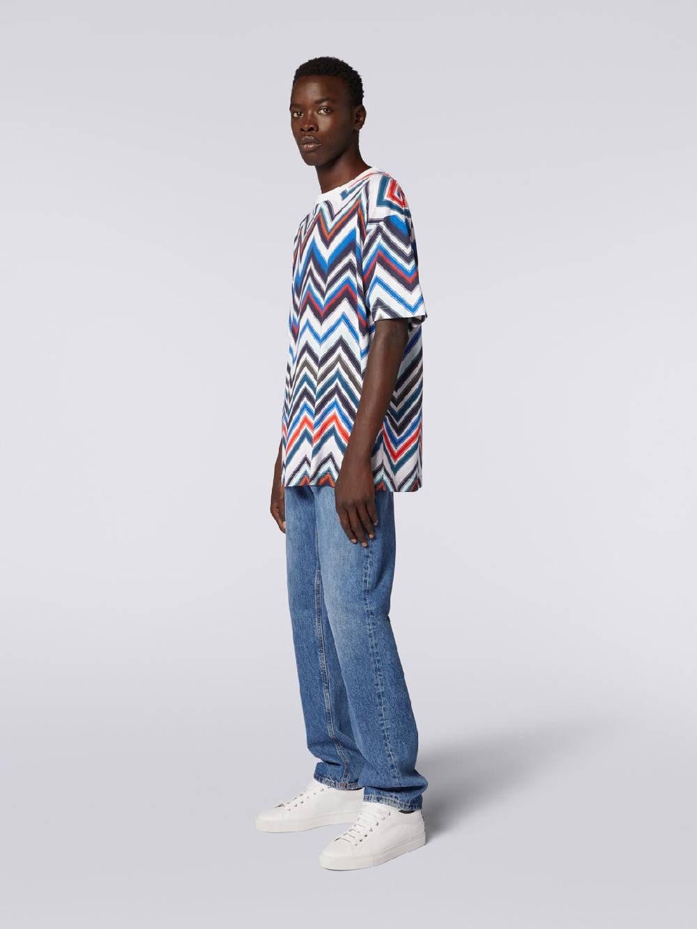 M Missoni T-shirt oversize in cotone zig zag Negozio