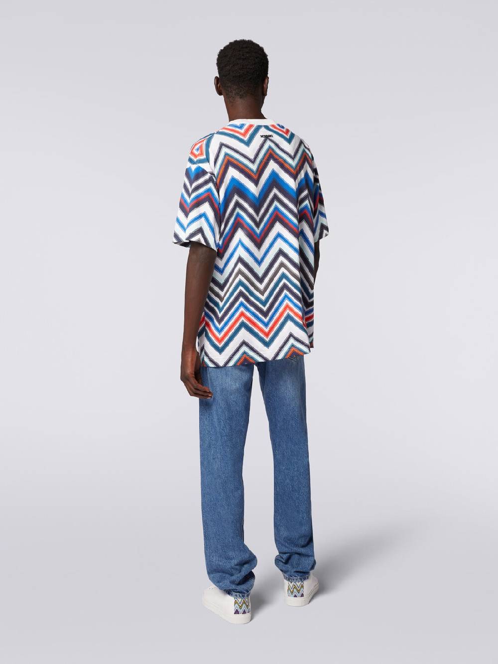 M Missoni T-shirt oversize in cotone zig zag Negozio