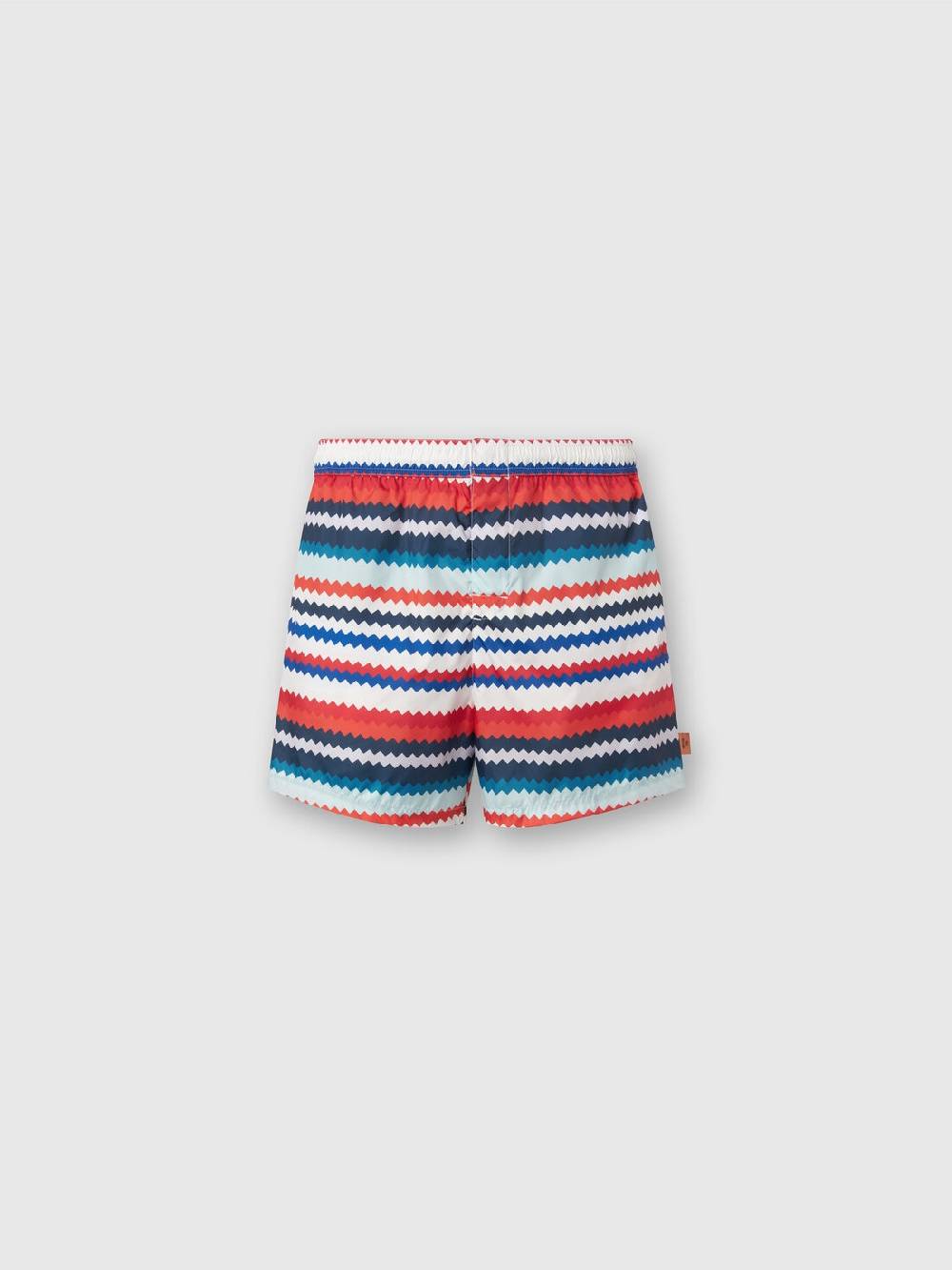 M Missoni Boxer mare in nylon stampa micro zig zag Nuova