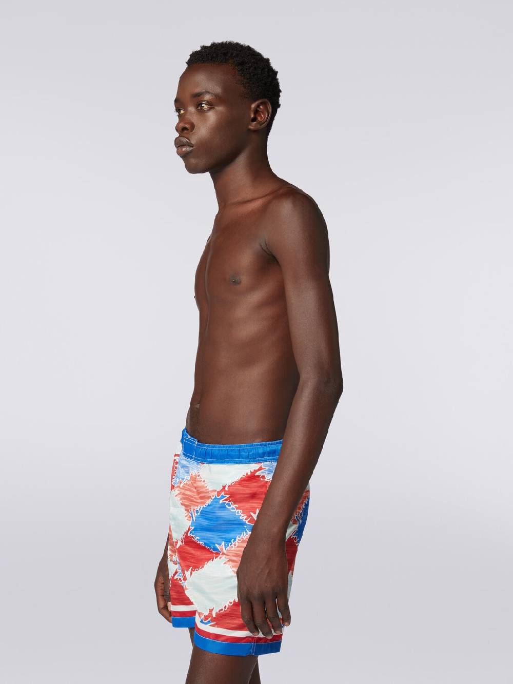 M Missoni Boxer mare in nylon fiammato con logo 2025