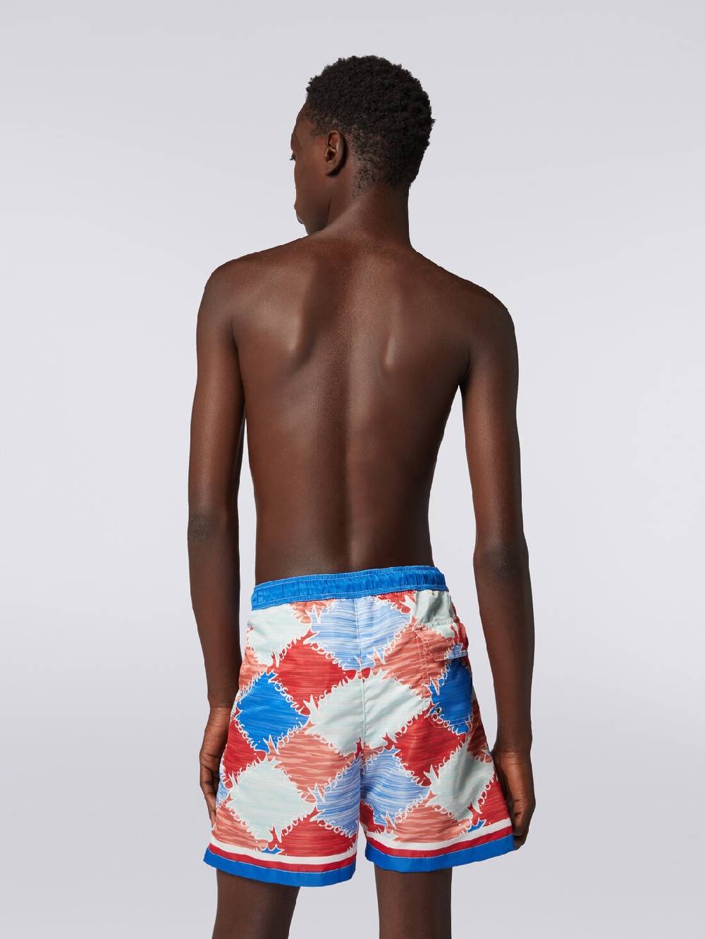M Missoni Boxer mare in nylon fiammato con logo 2025