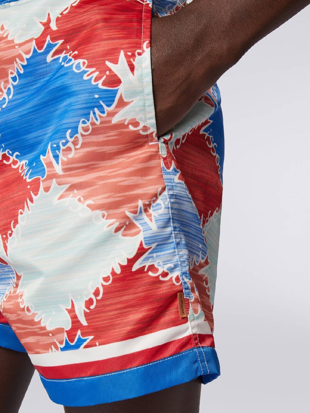 M Missoni Boxer mare in nylon fiammato con logo 2025