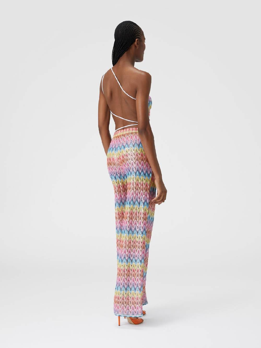 M Missoni Pantaloni in pizzo di misto cotone spalmato Italia