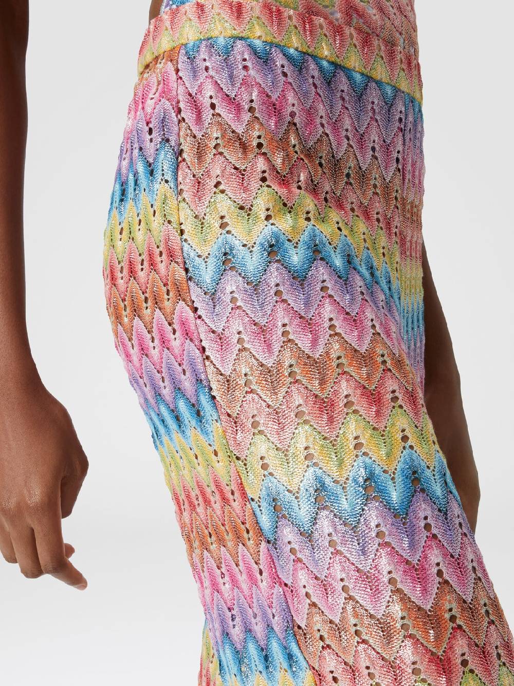 M Missoni Pantaloni in pizzo di misto cotone spalmato Italia