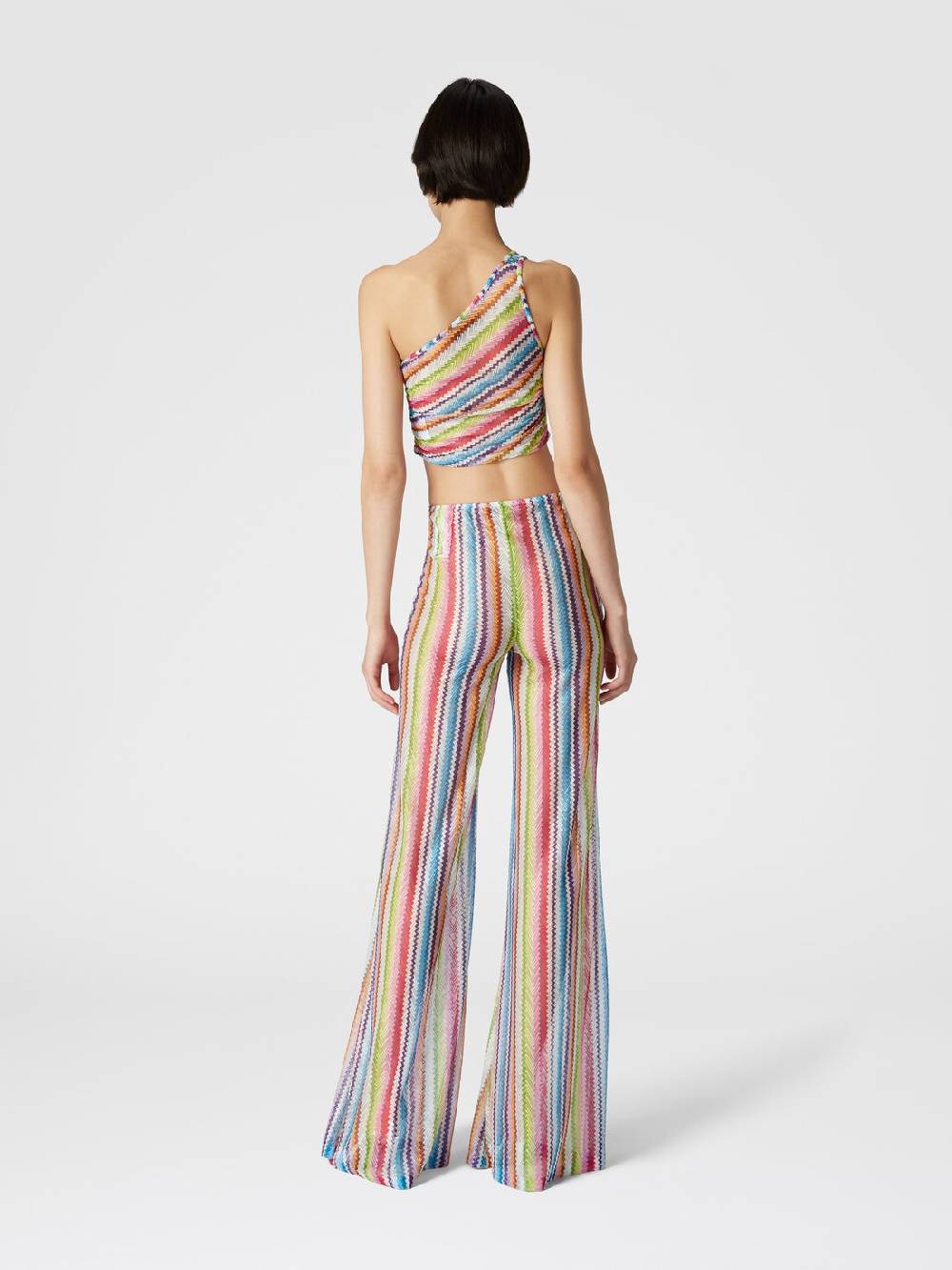 M Missoni Pantaloni copricostume a vista bassa stampa zig zag Qualità