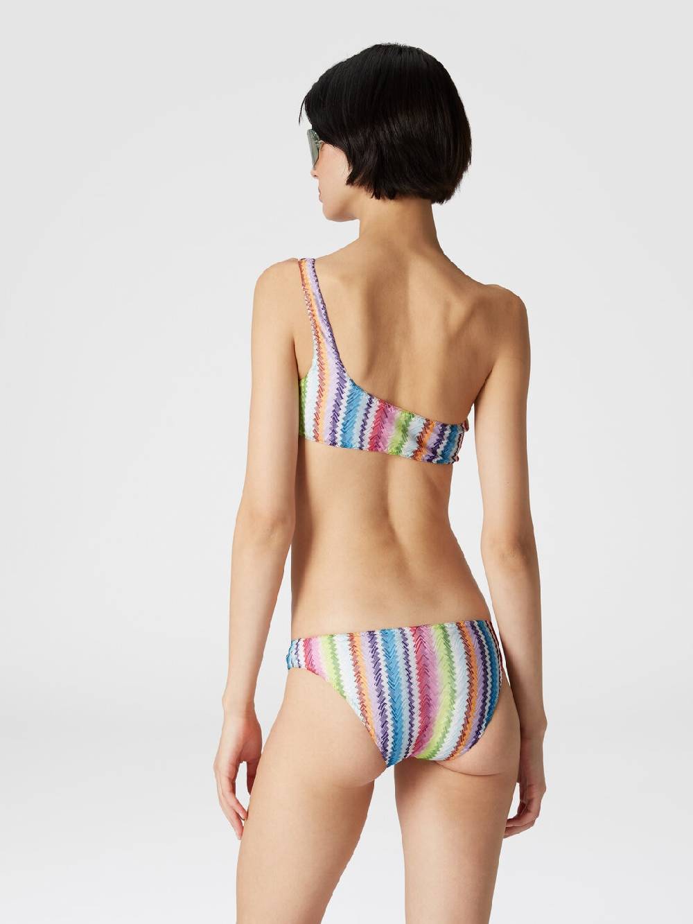 M Missoni Bikini monospalla stampa zig zag Vendita