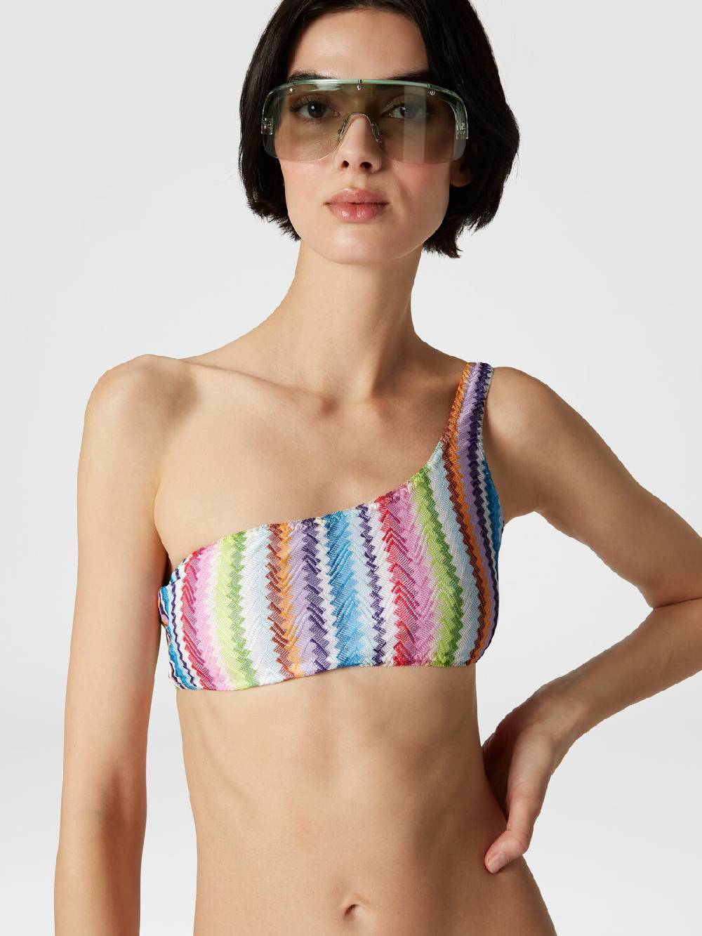 M Missoni Bikini monospalla stampa zig zag Vendita