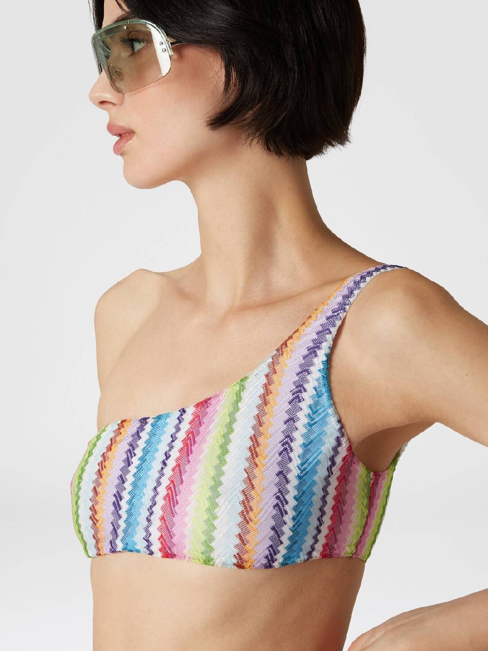 M Missoni Bikini monospalla stampa zig zag Vendita