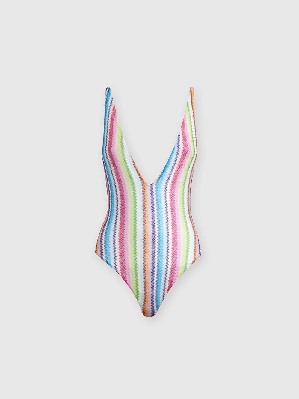 M Missoni Costume intero stampa zig zag con scollatura a V Promozione