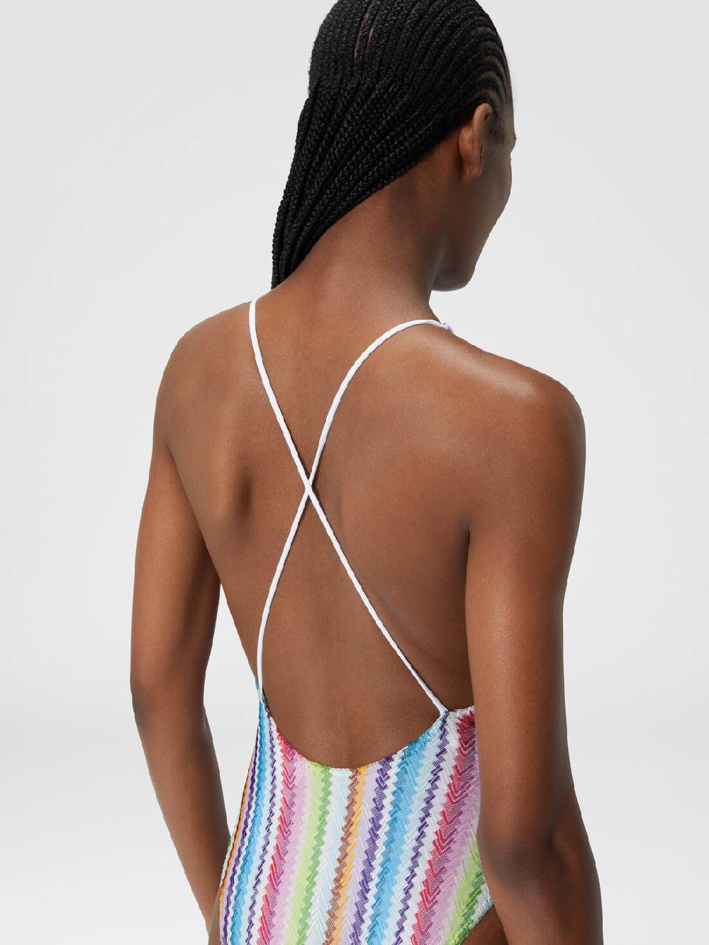 M Missoni Costume intero stampa zig zag con scollatura a V Promozione