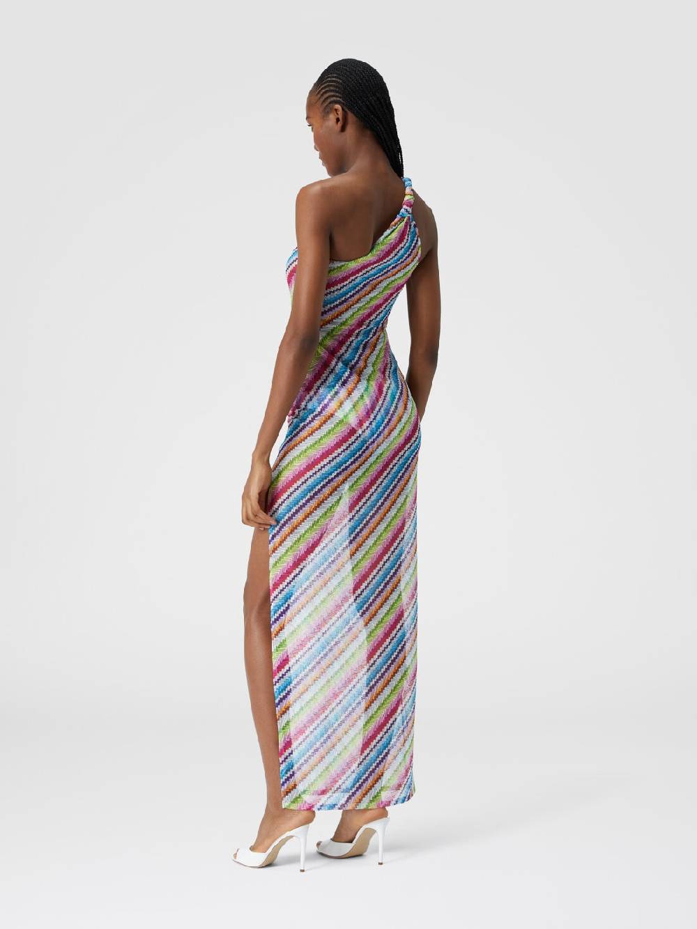 M Missoni Abito copricostume stampa zig zag con scollatura a nodo Spedizione Gratuita