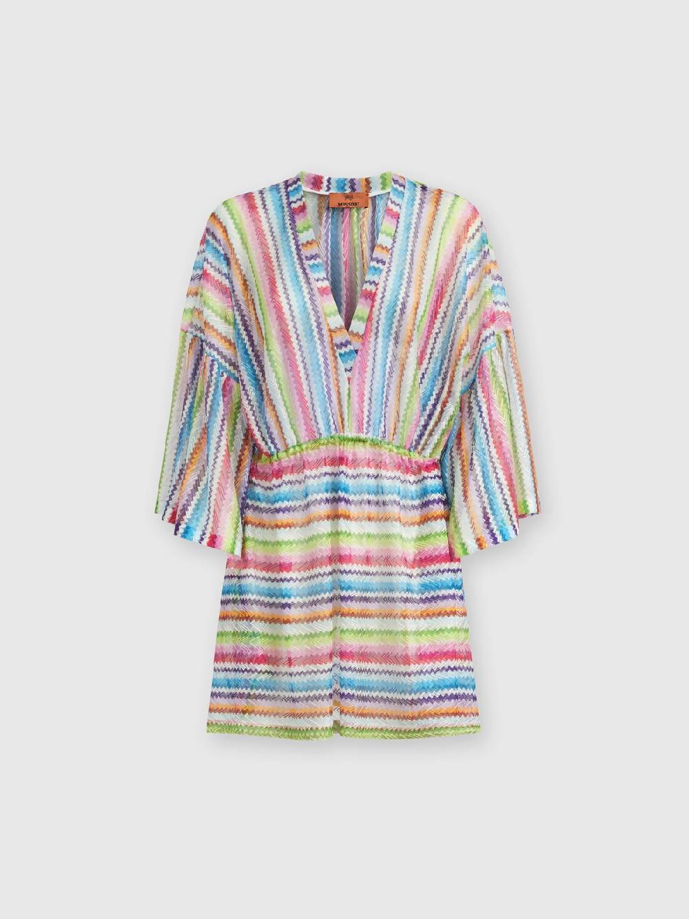 M Missoni Caftano copricostume corto stampa zig zag Soddisfazione Garantita