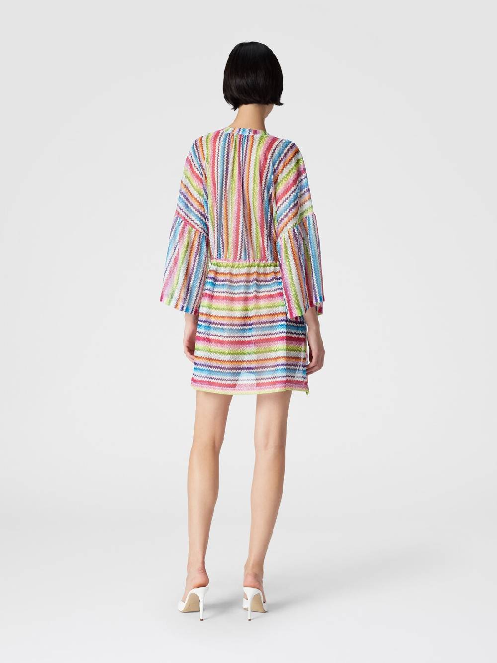 M Missoni Caftano copricostume corto stampa zig zag Soddisfazione Garantita