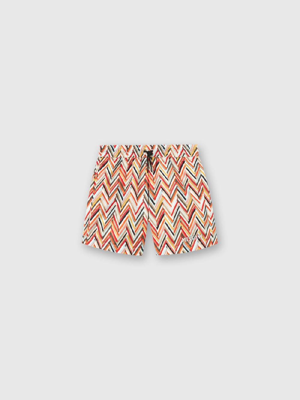 M Missoni Boxer mare con pattern zig zag e logo Negozi Online