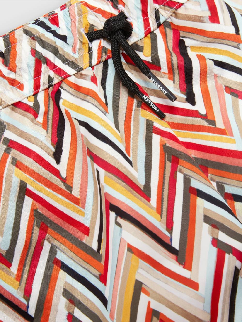 M Missoni Boxer mare con pattern zig zag e logo Negozi Online