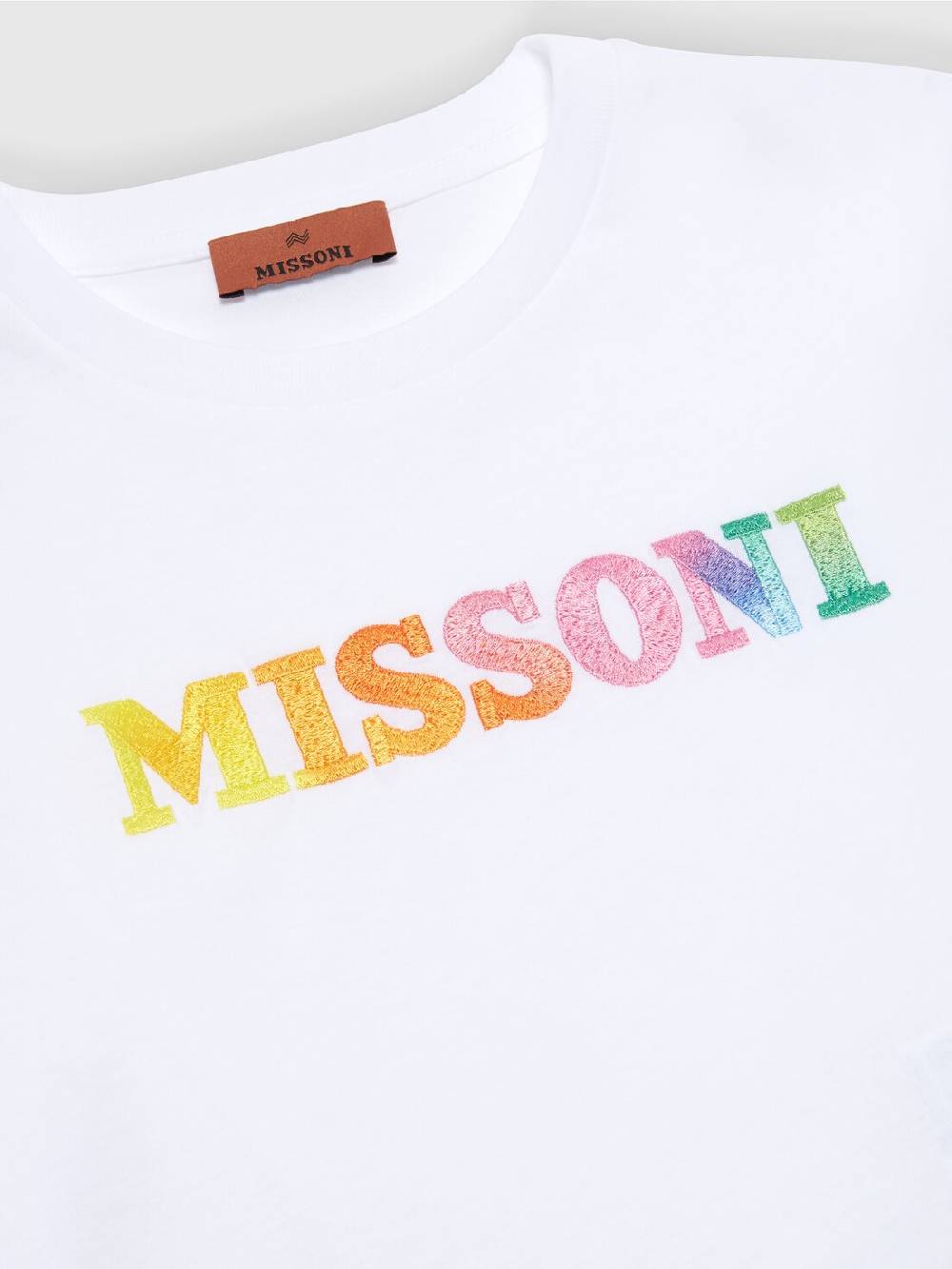 M Missoni T-shirt in jersey di cotone con scritta logo Acquista Ora