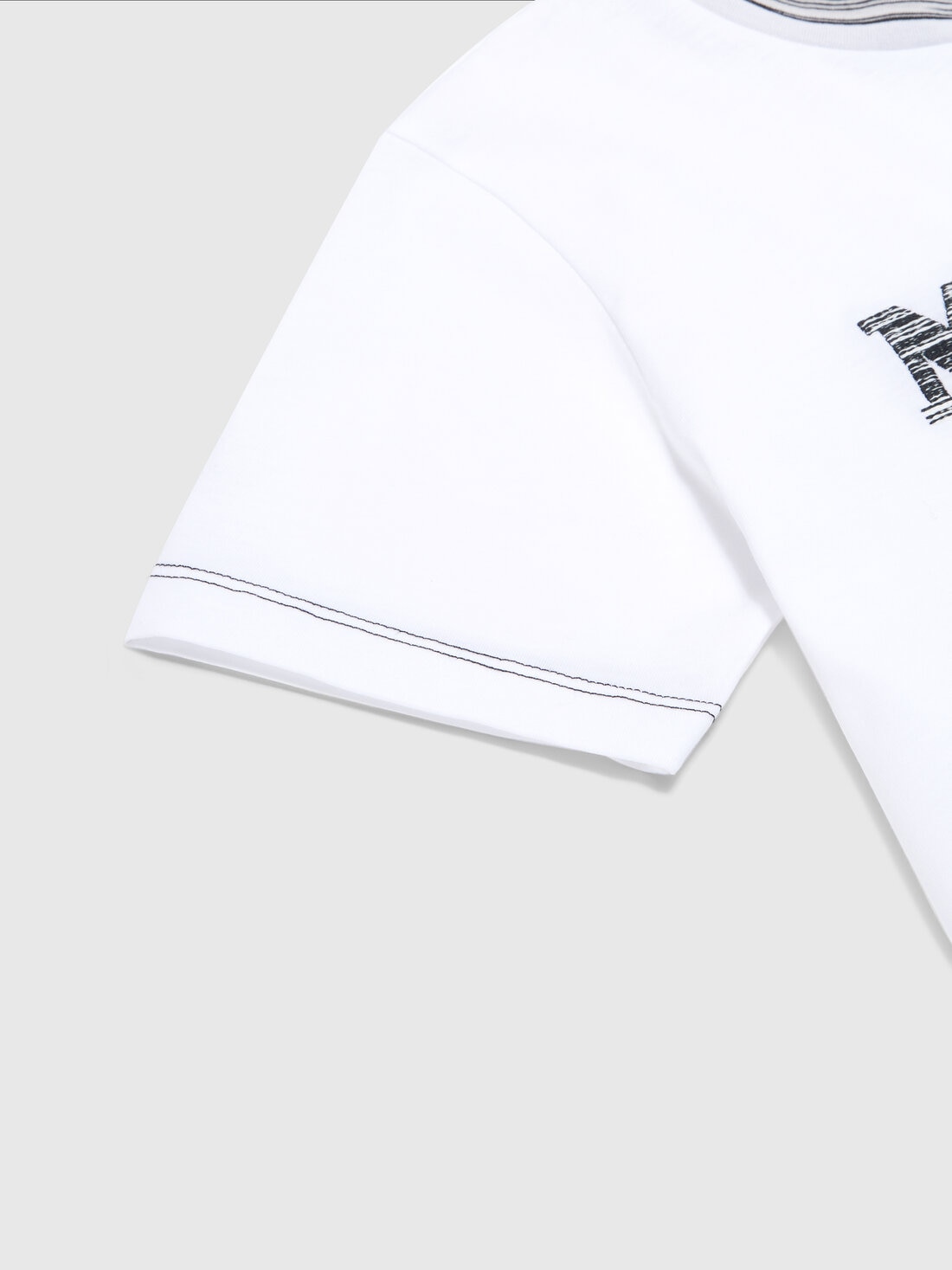 M Missoni T-shirt in jersey di cotone con logo Consegna Veloce
