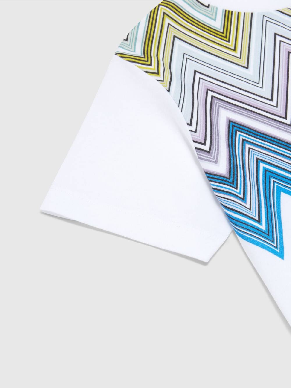 M Missoni T-shirt a maniche corte in cotone con stampa chevron Affare Del Giorno