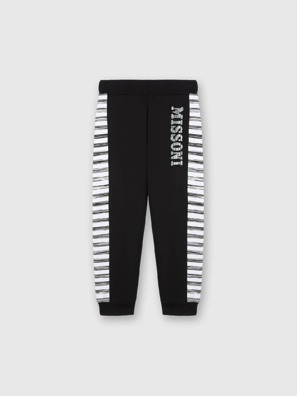 M Missoni Joggers in cotone con inserti fiammati Prezzo Ridotto