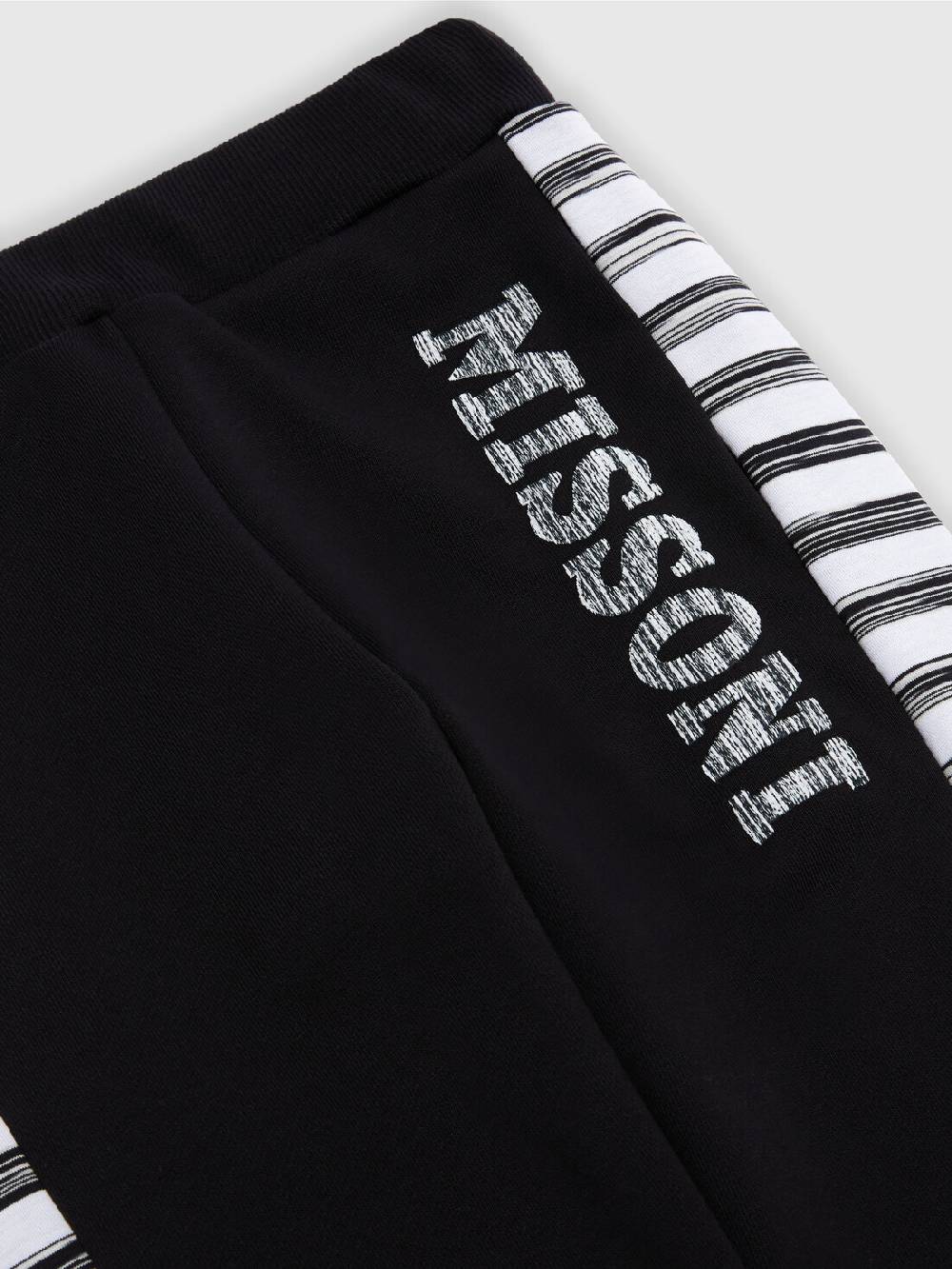 M Missoni Joggers in cotone con inserti fiammati Prezzo Ridotto