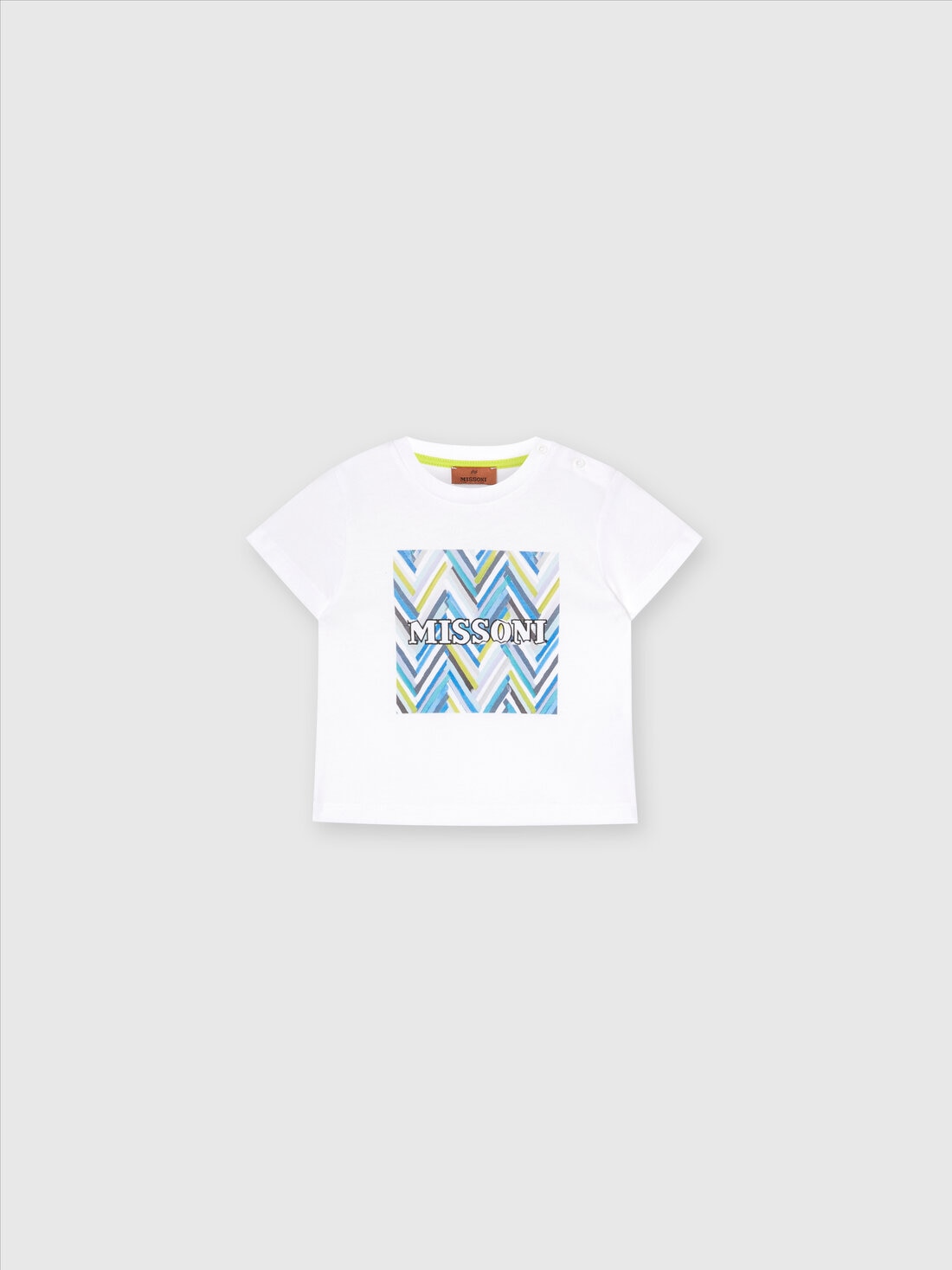 M Missoni T-shirt in jersey di cotone con logo Sottocosto