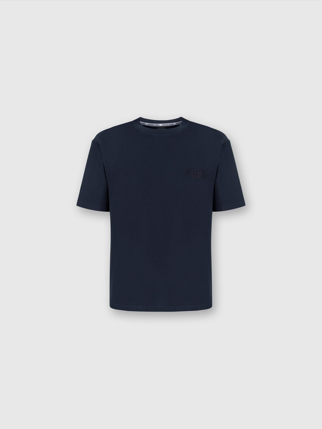 M Missoni T-shirt girocollo in cotone con logo Economico