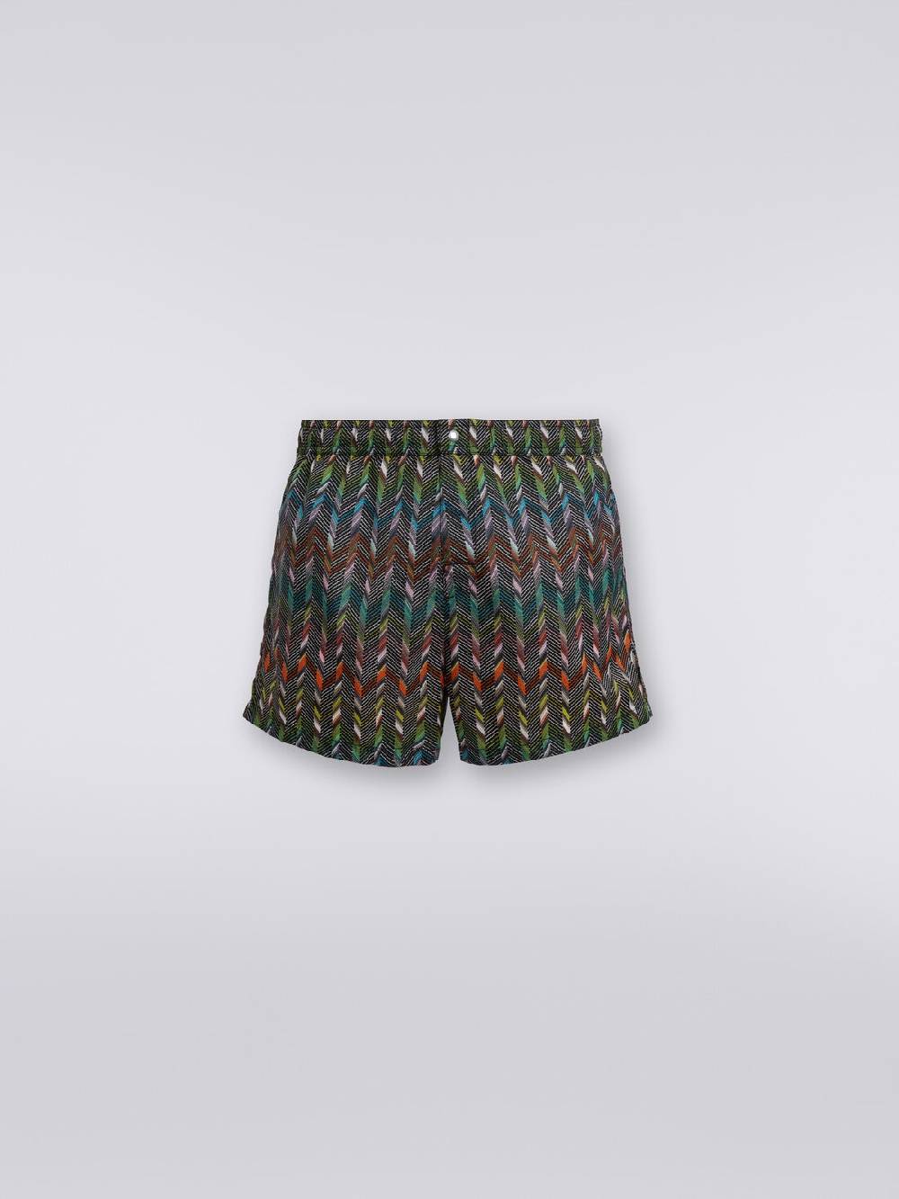M Missoni Boxer mare in nylon stampato con logo Offerte