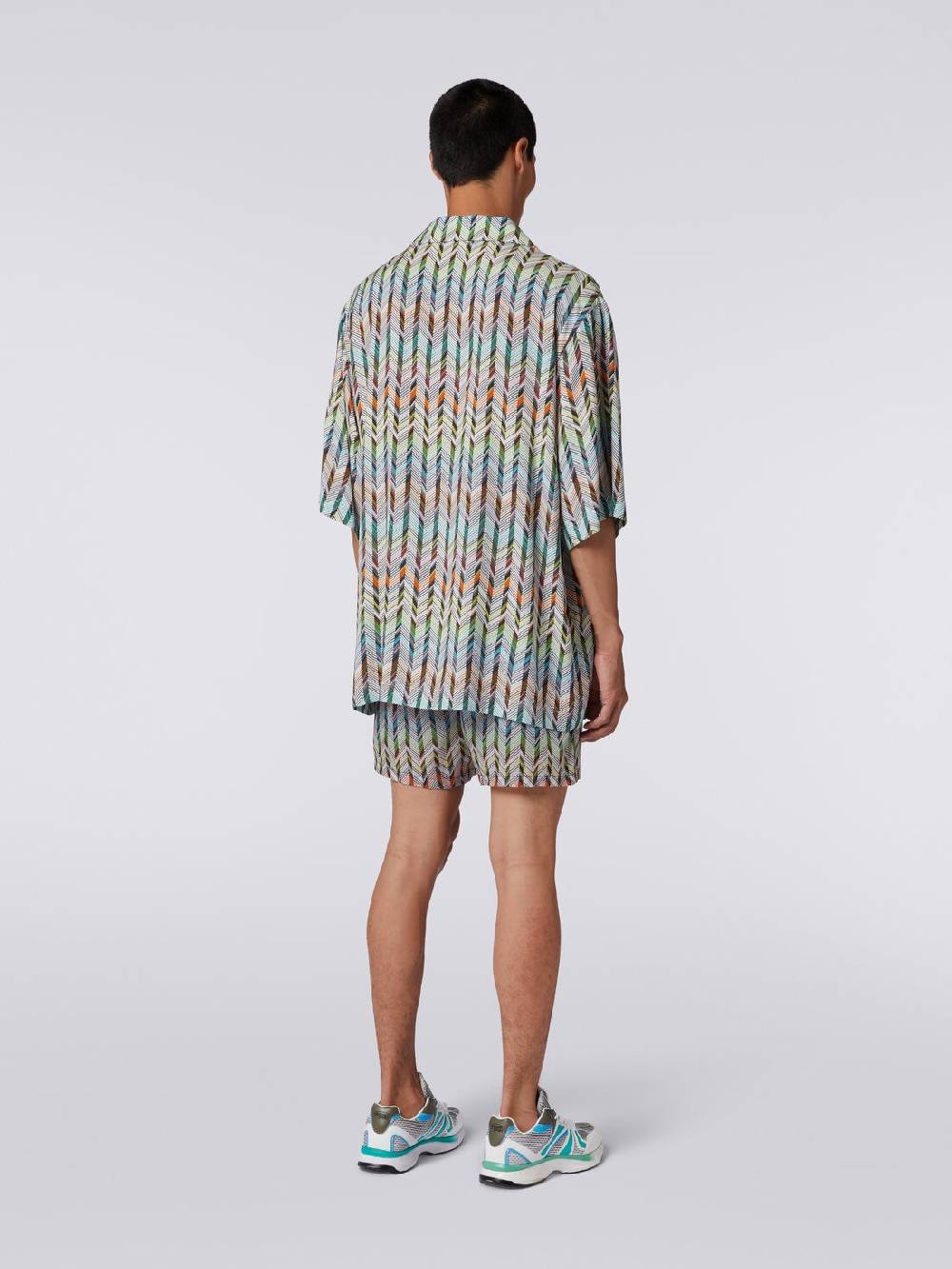 M Missoni Camicia da bowling in viscosa stampata con logo Hotsell