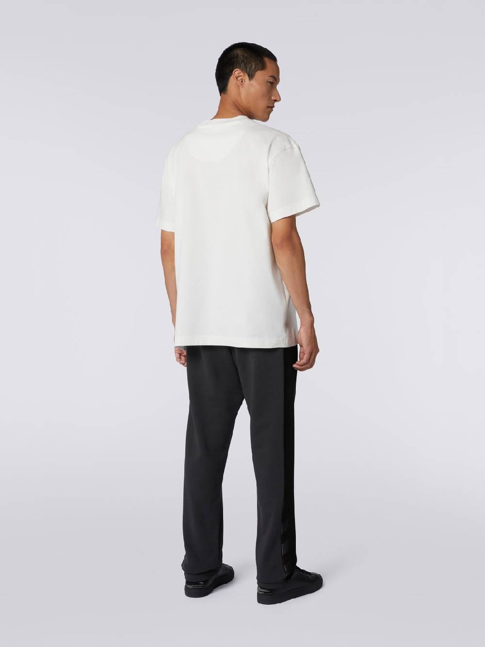 M Missoni T-shirt girocollo in cotone con logo in collaborazione con Mike Maignan Latest fashion