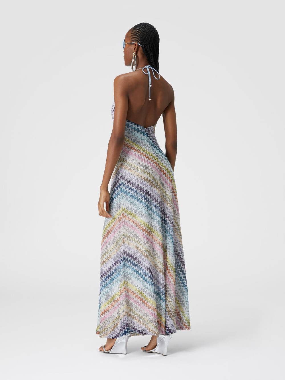 M Missoni Slip dress con laccetto sul collo e applicazioni in perle Lightning offer