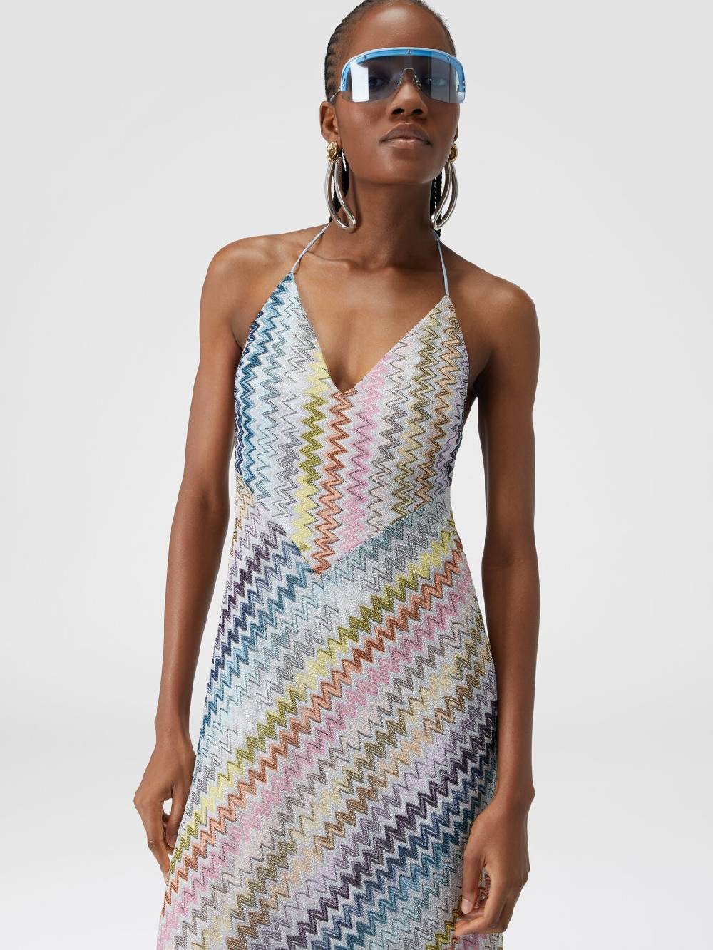 M Missoni Slip dress con laccetto sul collo e applicazioni in perle Lightning offer