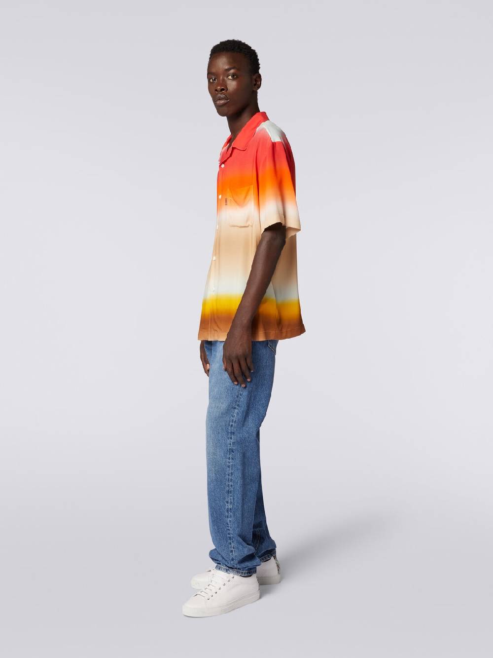 M Missoni Camicia a maniche corte in viscosa dégradé Moda
