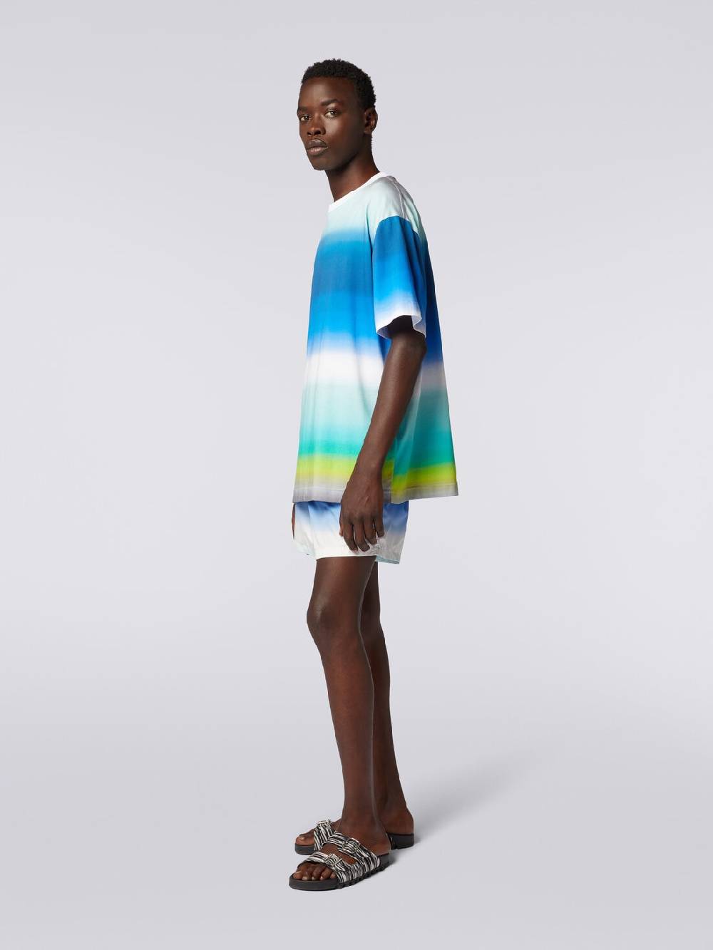 M Missoni T-shirt oversize in cotone con stampa dégradé Italy