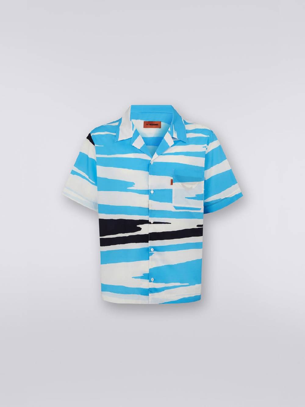 M Missoni Camicia a maniche corte modello bowling in cotone In Linea