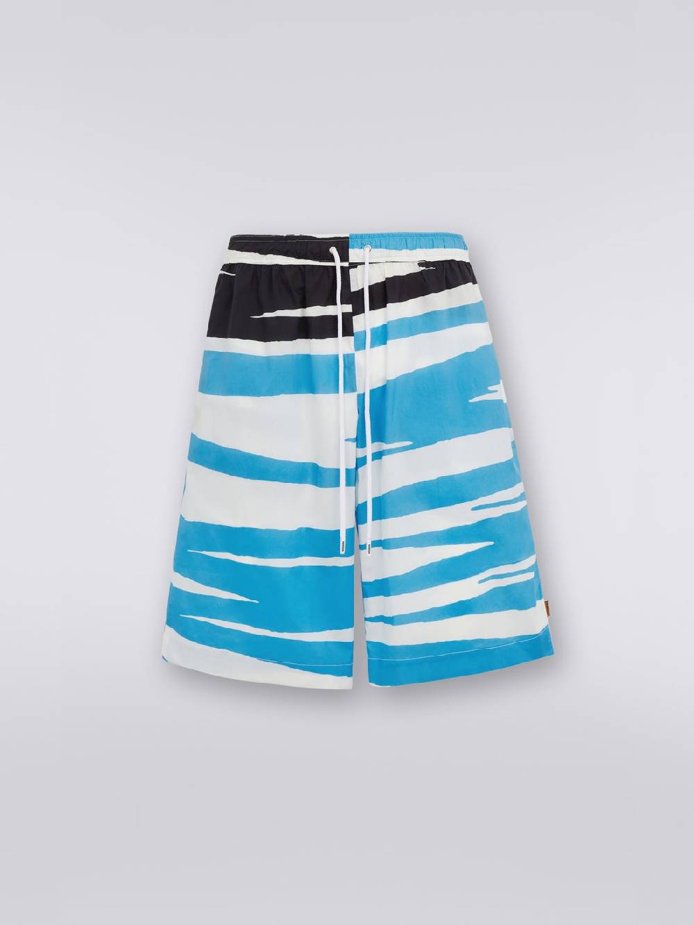 M Missoni Bermuda in cotone con stampa fiammata Nuovo