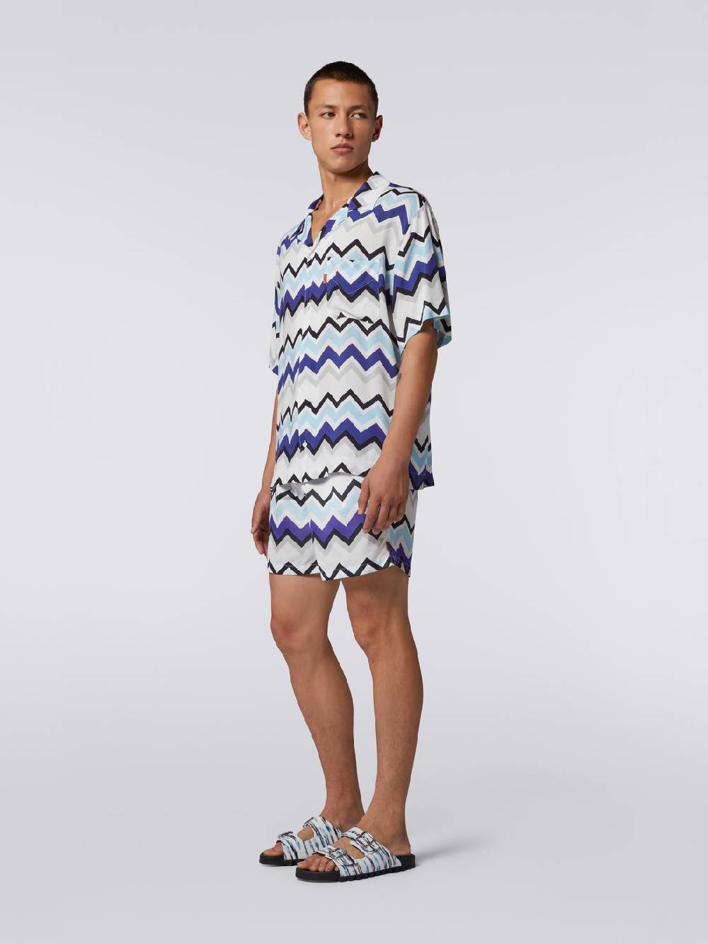 M Missoni Camicia a maniche corte modello bowling in viscosa Qualità