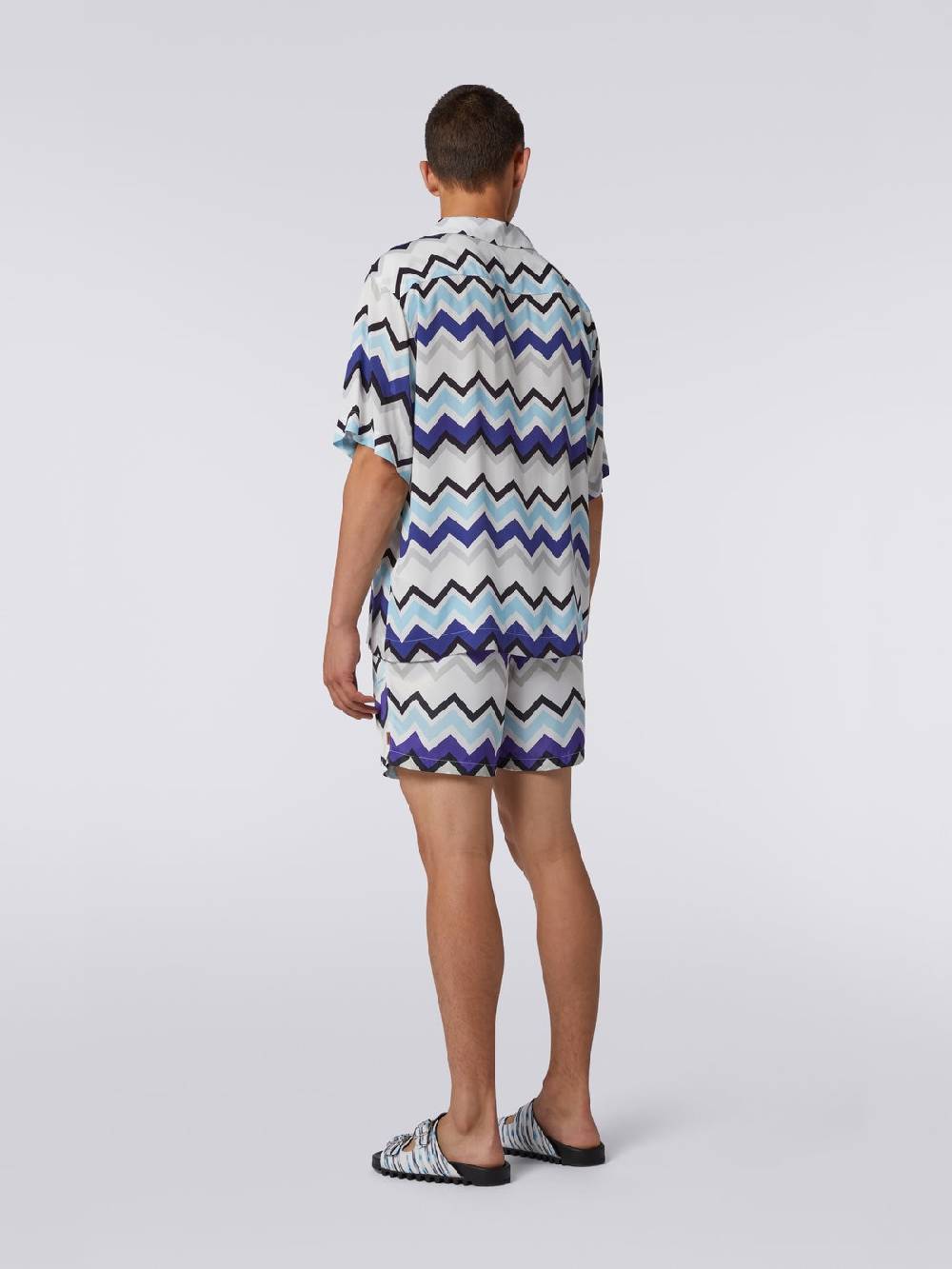 M Missoni Camicia a maniche corte modello bowling in viscosa Qualità