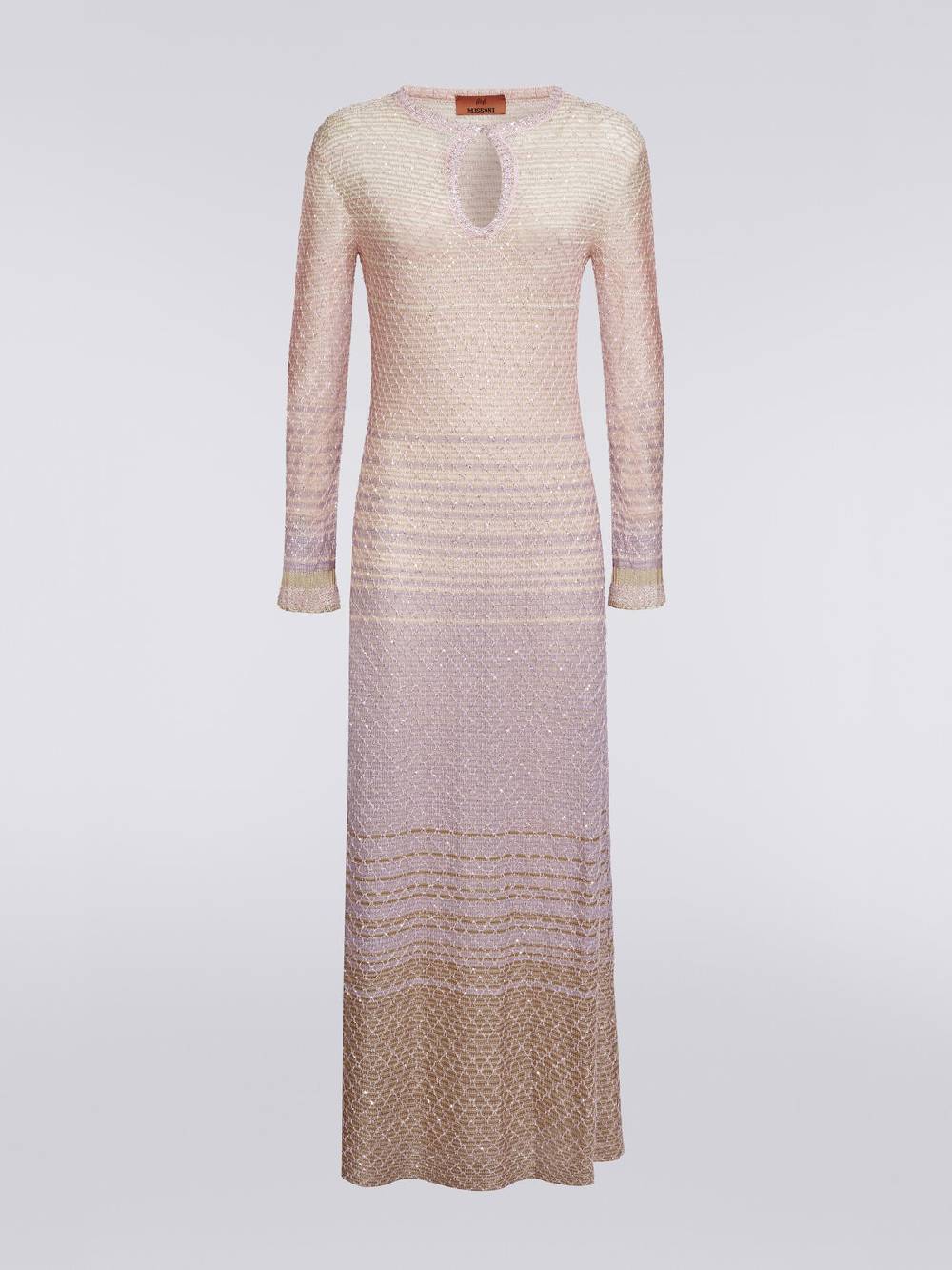 M Missoni Abito lungo in maglia dégradé con paillettes Soddisfazione Garantita