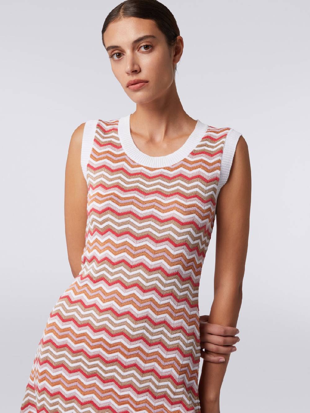 M Missoni Abito senza maniche in maglia zig zag Fino Al -60%