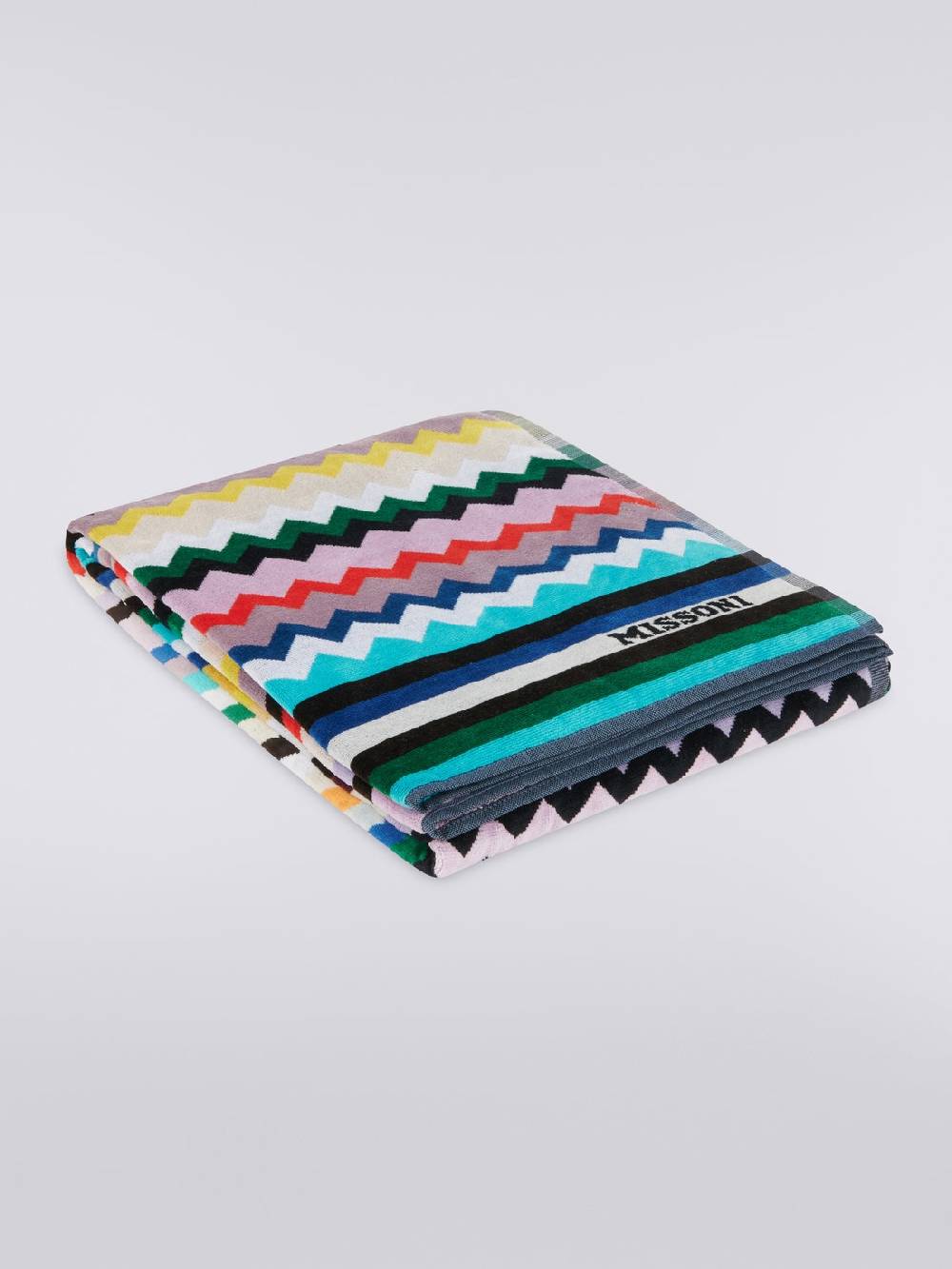 M Missoni Telo mare 100x180 cm Carlie in spugna di cotone chevron Sottocosto