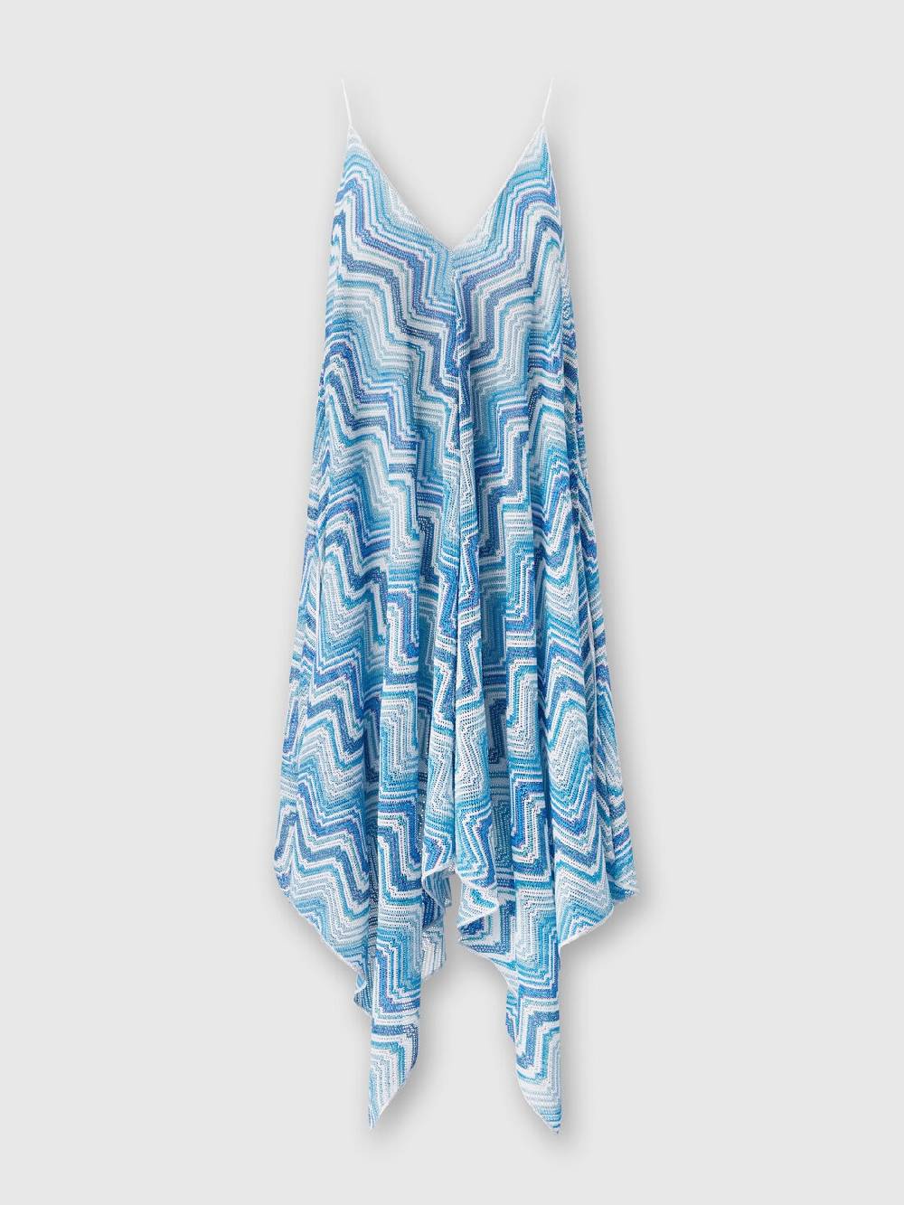 M Missoni Copricostume lungo taglio foulard in crochet chevron lamé Offerta