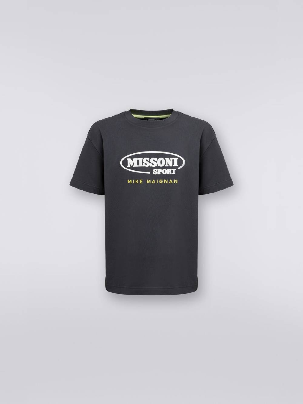 M Missoni T-shirt girocollo in cotone con logo in collaborazione con Mike Maignan Economico