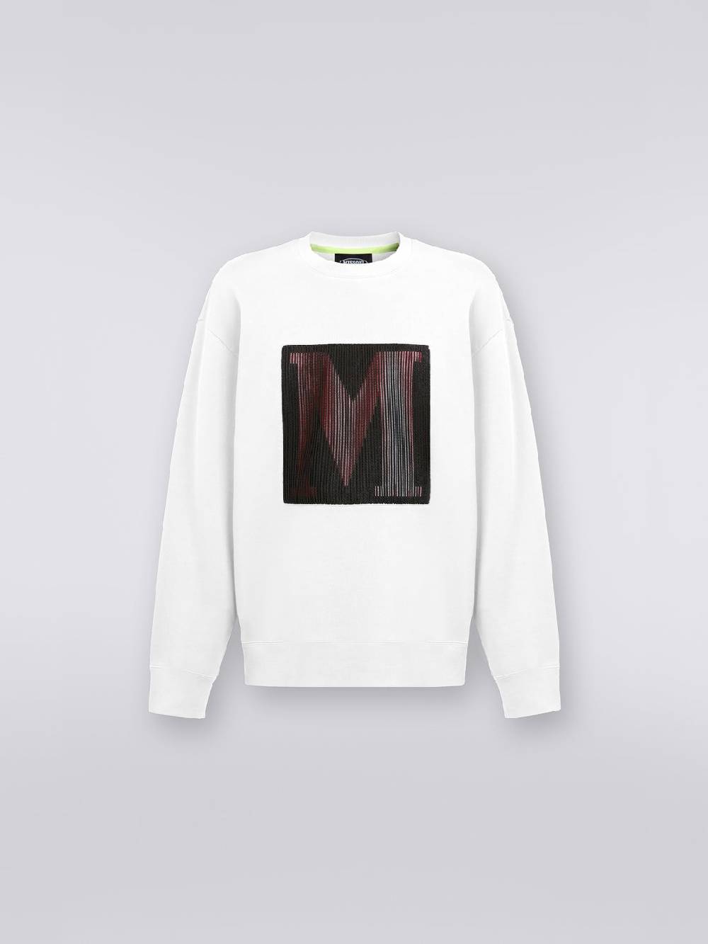 M Missoni Felpa girocollo in cotone con macro-logo in collaborazione con Mike Maignan Online