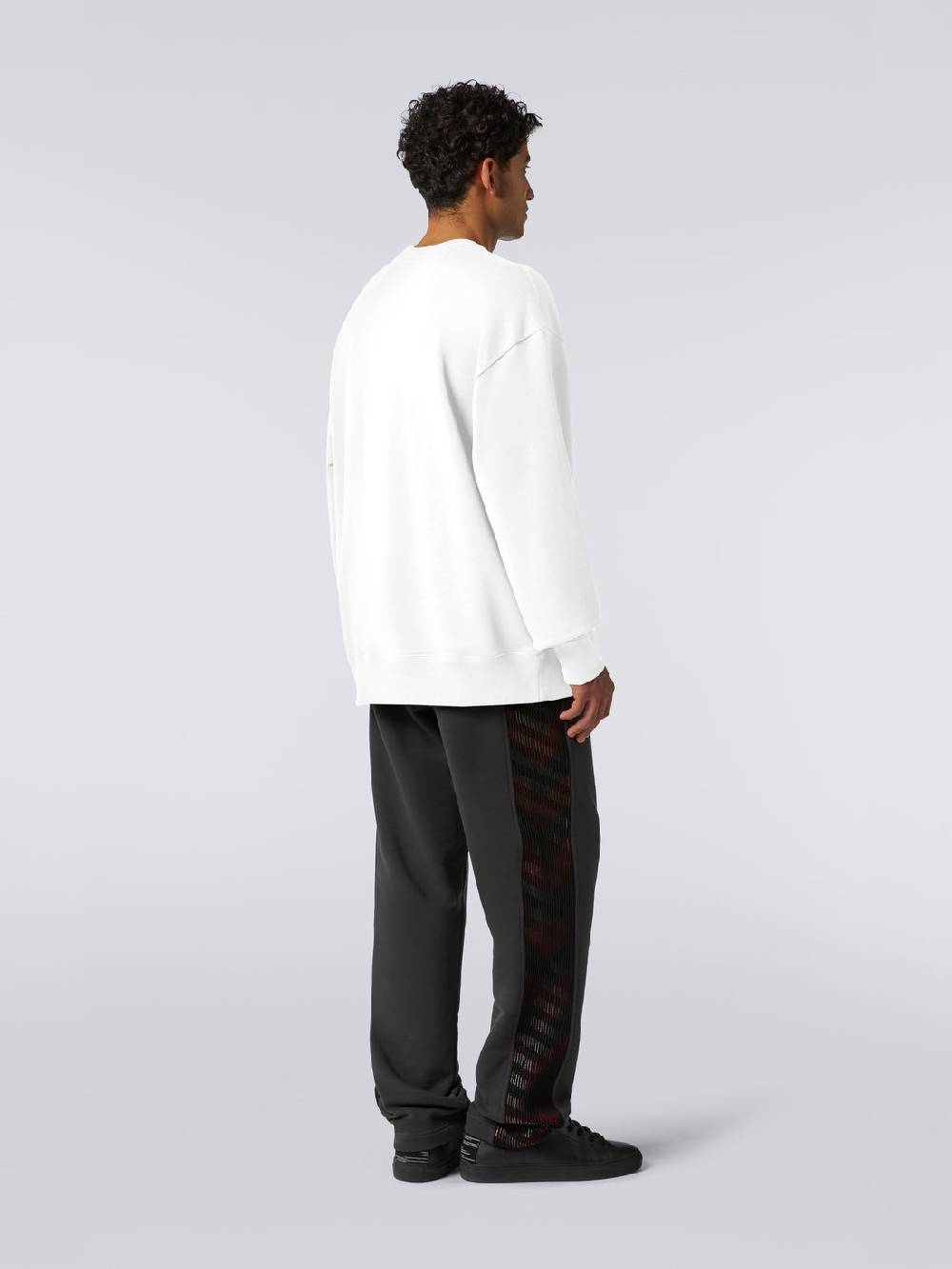 M Missoni Felpa girocollo in cotone con macro-logo in collaborazione con Mike Maignan Online