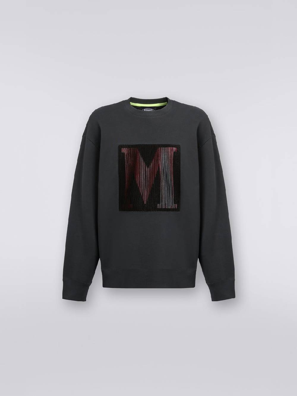 M Missoni Felpa girocollo in cotone con macro-logo in collaborazione con Mike Maignan Hotsell