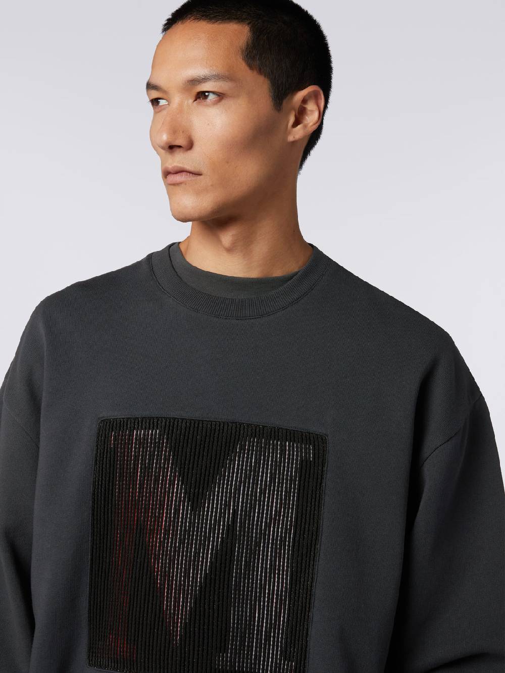 M Missoni Felpa girocollo in cotone con macro-logo in collaborazione con Mike Maignan Hotsell
